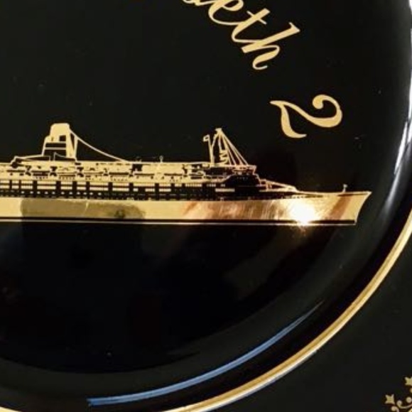 Vintage French Limoges, 22k Gold Queen Elizabeth 2 - Picture 7 of 8